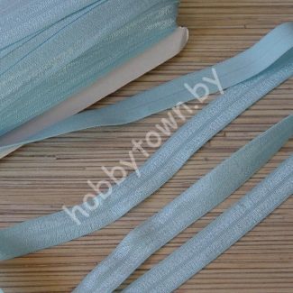 Тесьма эластичная 15мм (цв.голубой) 1 м